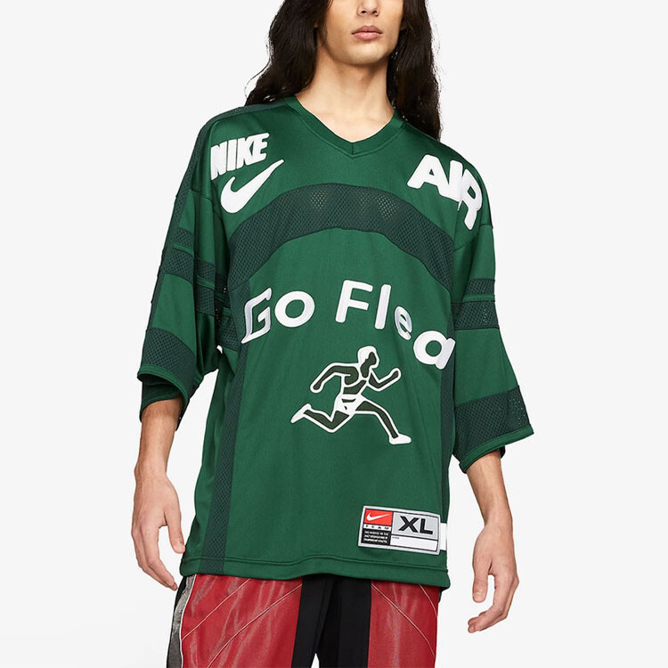 X Кактус Растение Блошиный рынок S/S Джерси Азиатский размер Nike, зеленый — фото 3