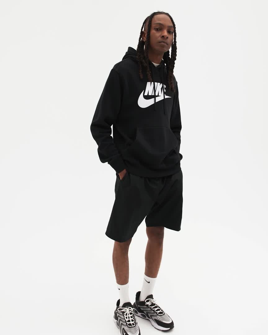 Шорты Nike Club, черный/белый — фото 2