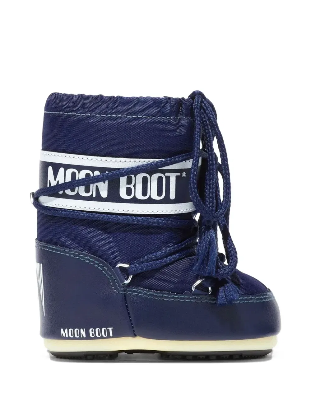Полусапоги на шнуровке Icon Mini с логотипом Moon Boot Kids, синий
