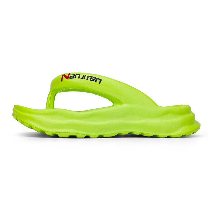 

NANJIREN Мужские бесшумные противоскользящие шлепанцы EVA неоново-зеленые, цвет Neon Green