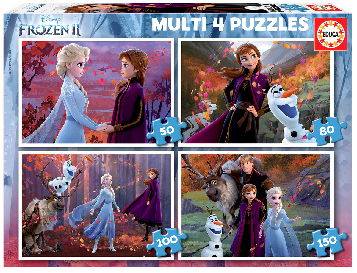 

Educa, пазл, Disney, 50-Frozen II, 50/80/100/150 шт.
