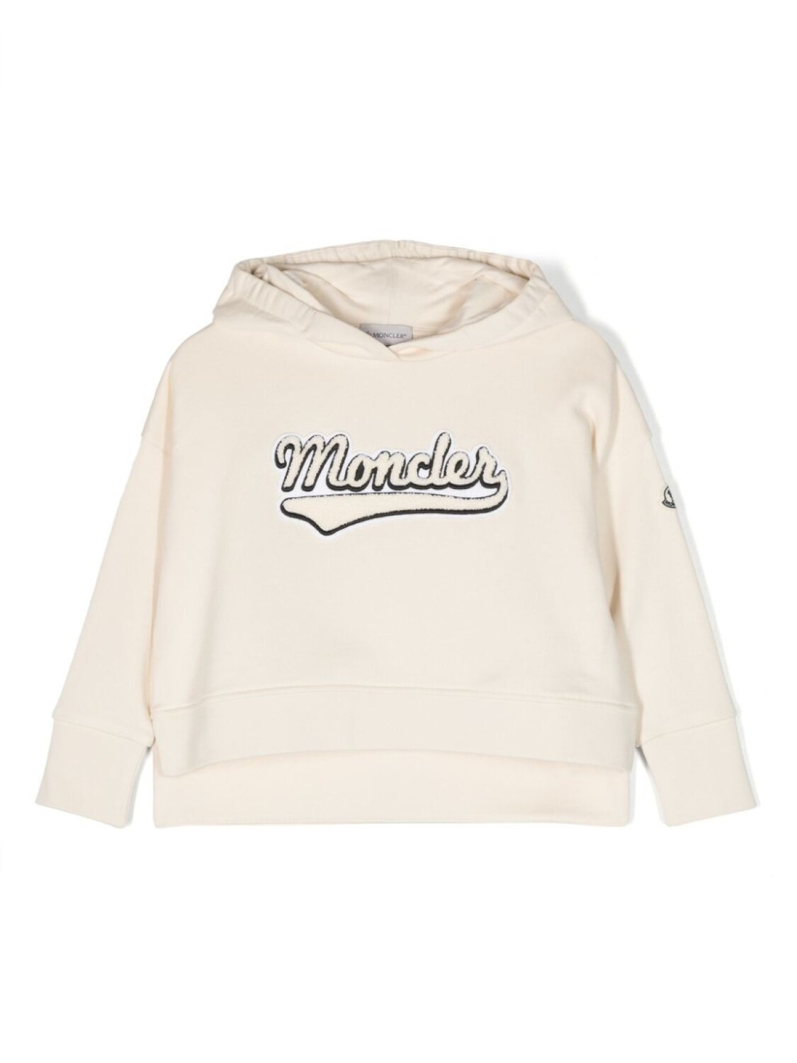 

Moncler Enfant худи с вышитым логотипом, нейтральный цвет
