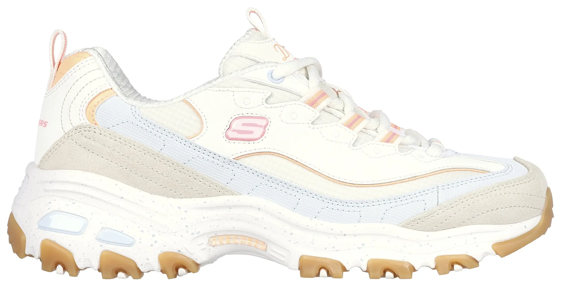 Кроссовки Skechers "D'LITES-BOLD VIEWS", с пеной с эффектом памяти с воздушным охлаждением, повседневная обувь, полуботинки, туфли на шнуровке, цвет Natur-Multi — фото 3