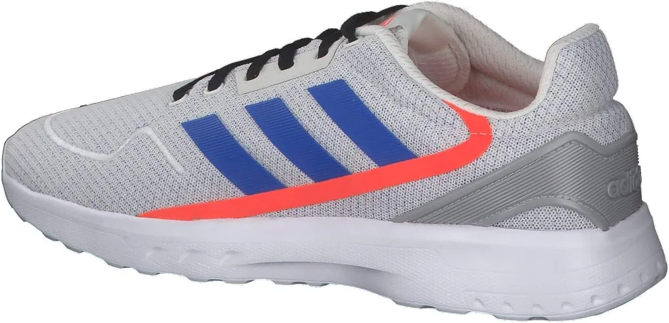 Мужские кроссовки Adidas Nebzed, Chalk White Glory Blue Solar Red — фото 3