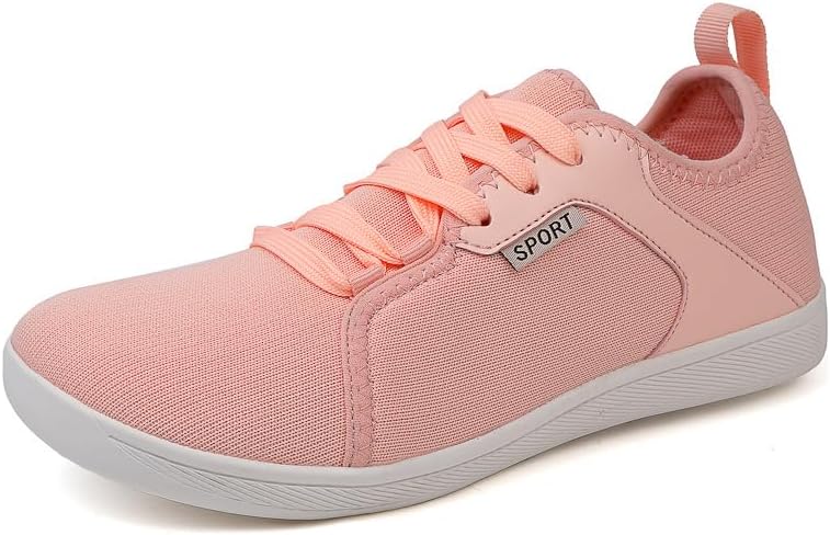 

Мужские тканевые кеды, дышащие низкие с шнуровкой, с противоскользящей подошвой, повседневная мода - дышащие сетчатые кроссовки для мужчин Hhhchpm, розовый