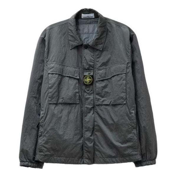 

Куртка garment dyed econyl regenerated nylon jacket 'grey' Stone Island, серый