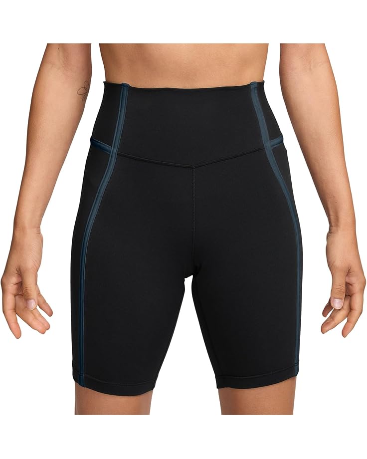 

Шорты Nike Dri-FIT One High-Rise 8" Sport Shorts, цвет Black/Armory Navy/Black