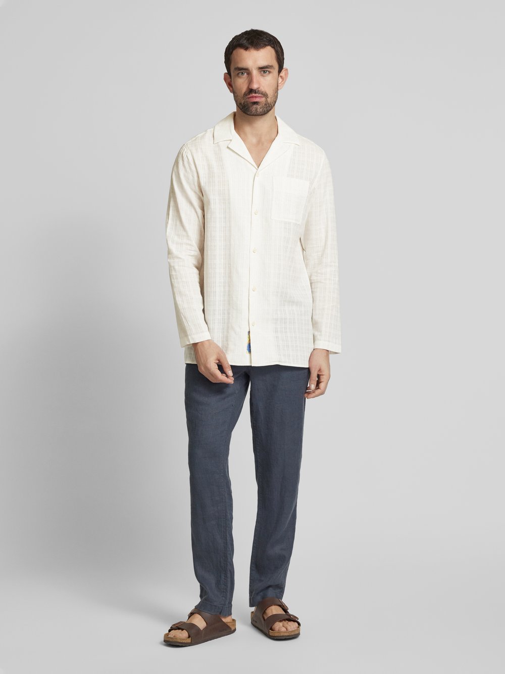 

Повседневная рубашка с застежкой на пуговицы Scotch & Soda, кремовый
