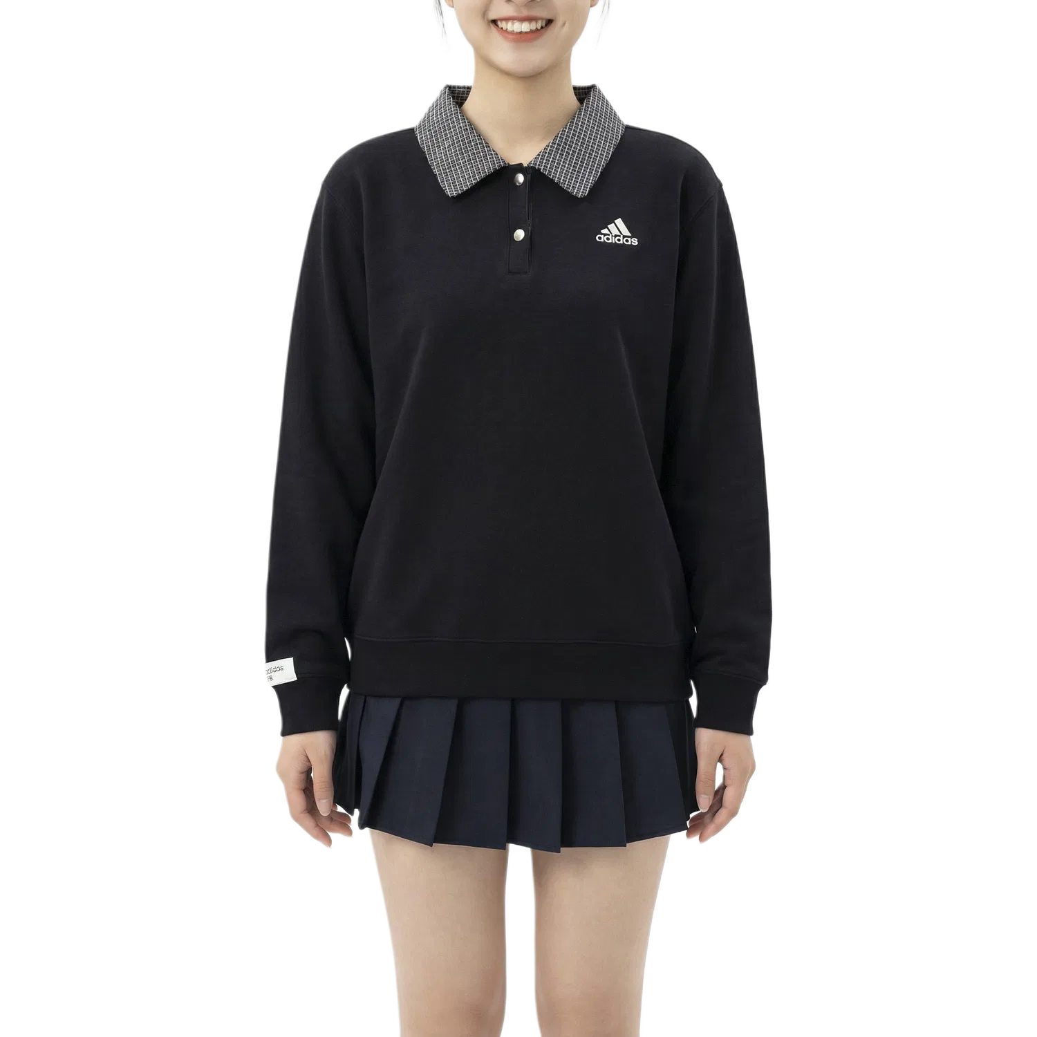 Свитшот унисекс Black Lapel Moderate Regular Adidas — фото 4
