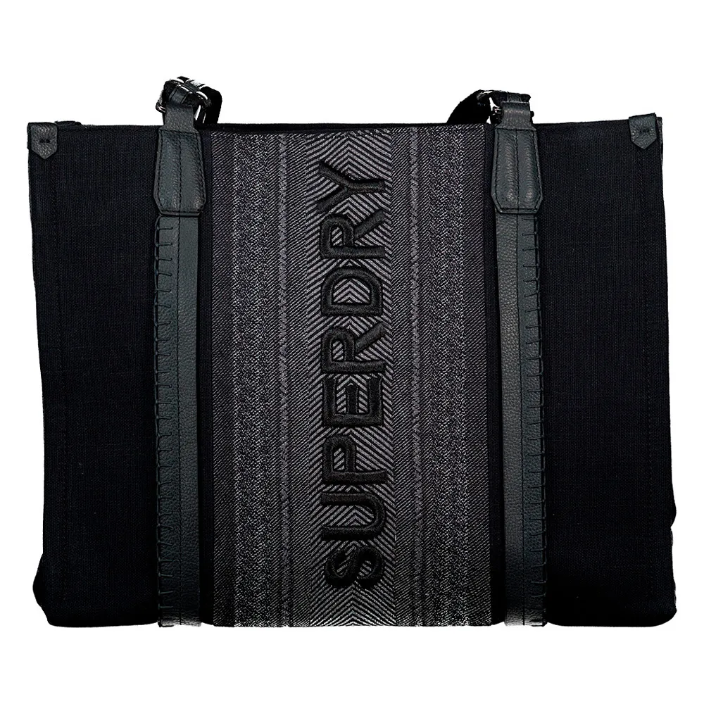 

Сумка-тоут Superdry Leather Luxe, черный