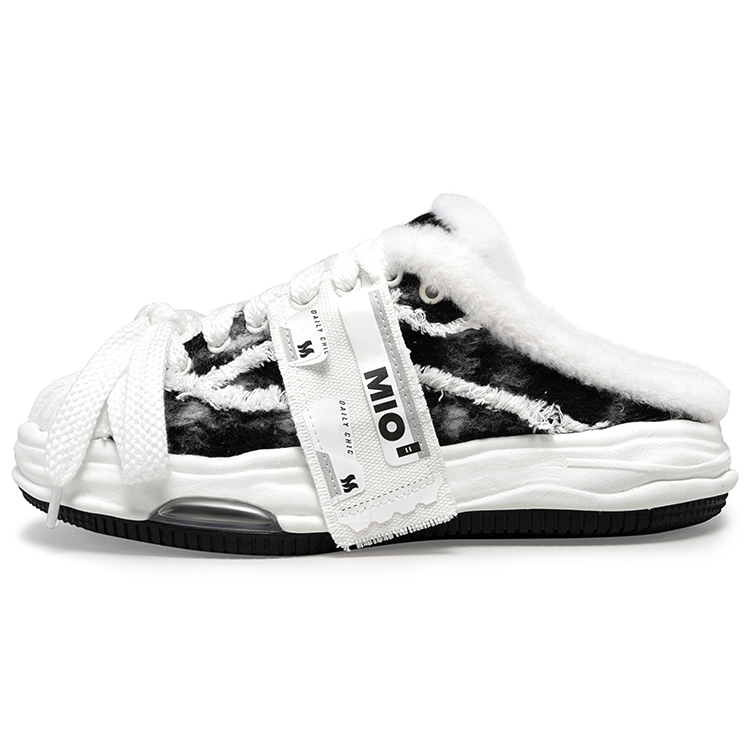 

MIO Унисекс тапочки с закрытым носком Milan Black, цвет [Black Gray/White, Size Large Recommended]
