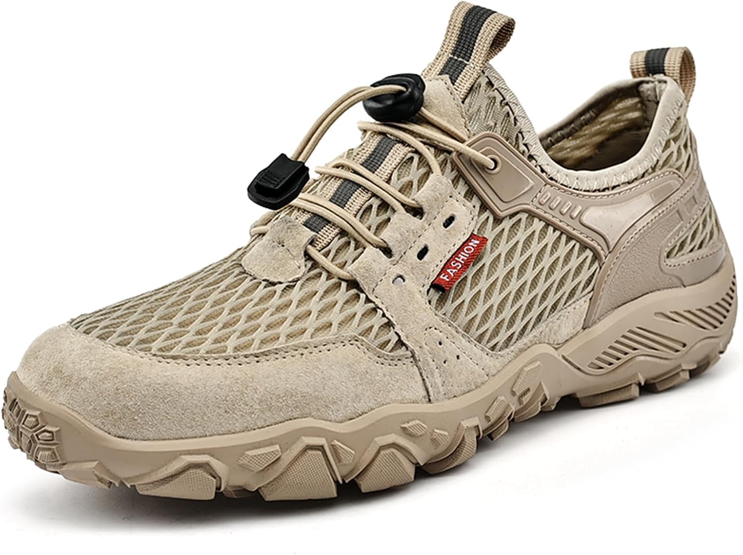 

Мужские дышащие повседневные кроссовки из сетки, легкие, противоскользящие, для походов на свежем воздухе, больших размеров, для альпинизма и пересечения ручьев Abborora, Sand