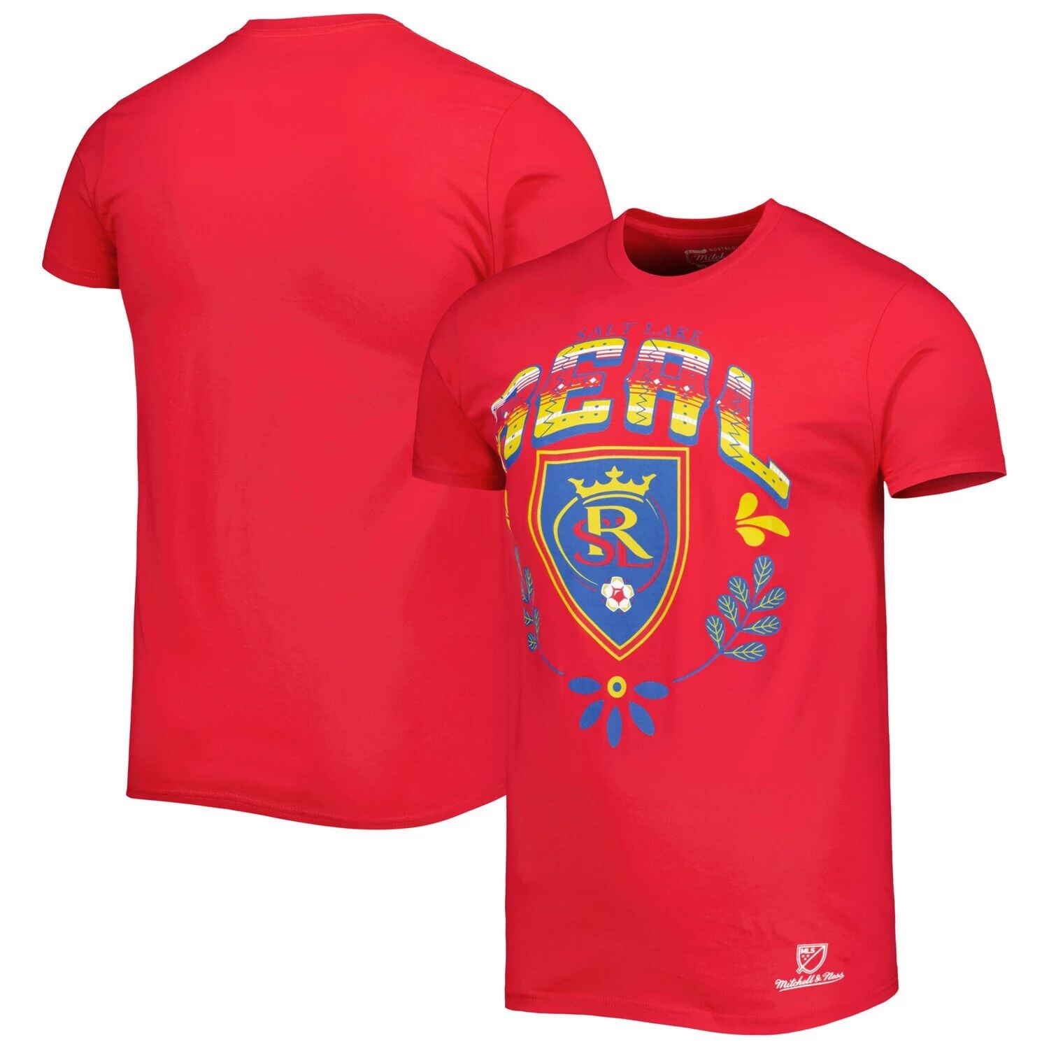 

Мужская красная футболка Mitchell & Ness Real Salt Lake Serape, Красный, Мужская красная футболка Mitchell & Ness Real Salt Lake Serape