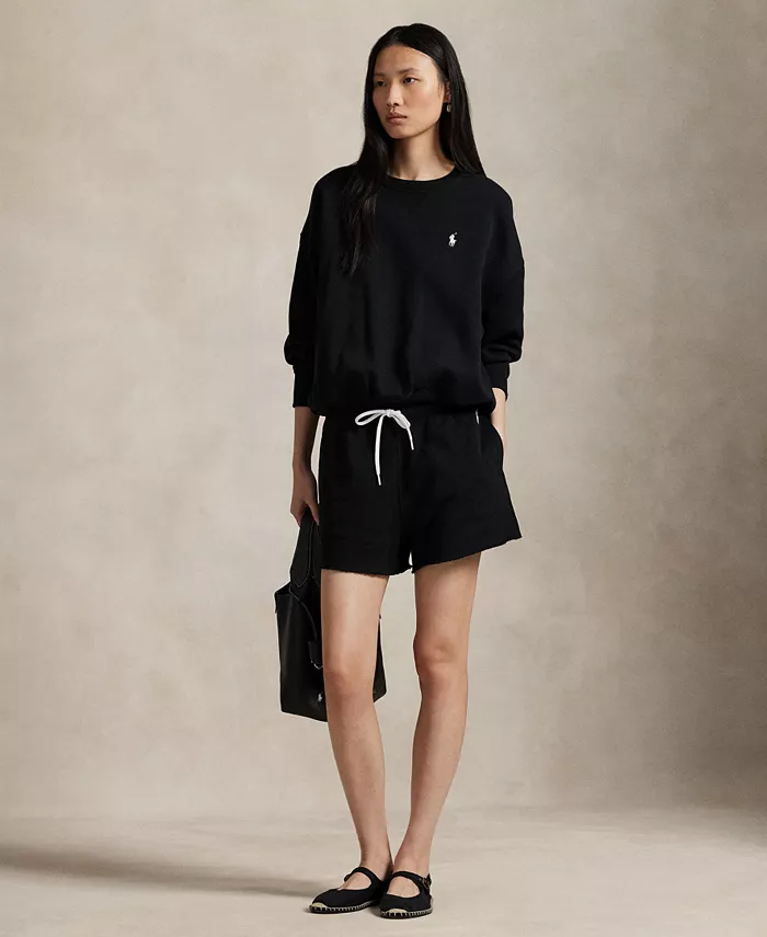 

Женские легкие флисовые шорты на завязках Polo Ralph Lauren, черный
