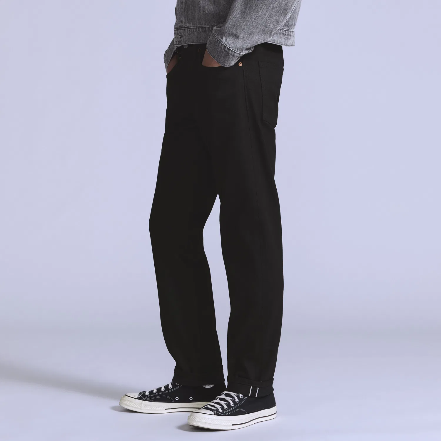 Мужские джинсы 502 зауженного кроя Levi's, Black — фото 2