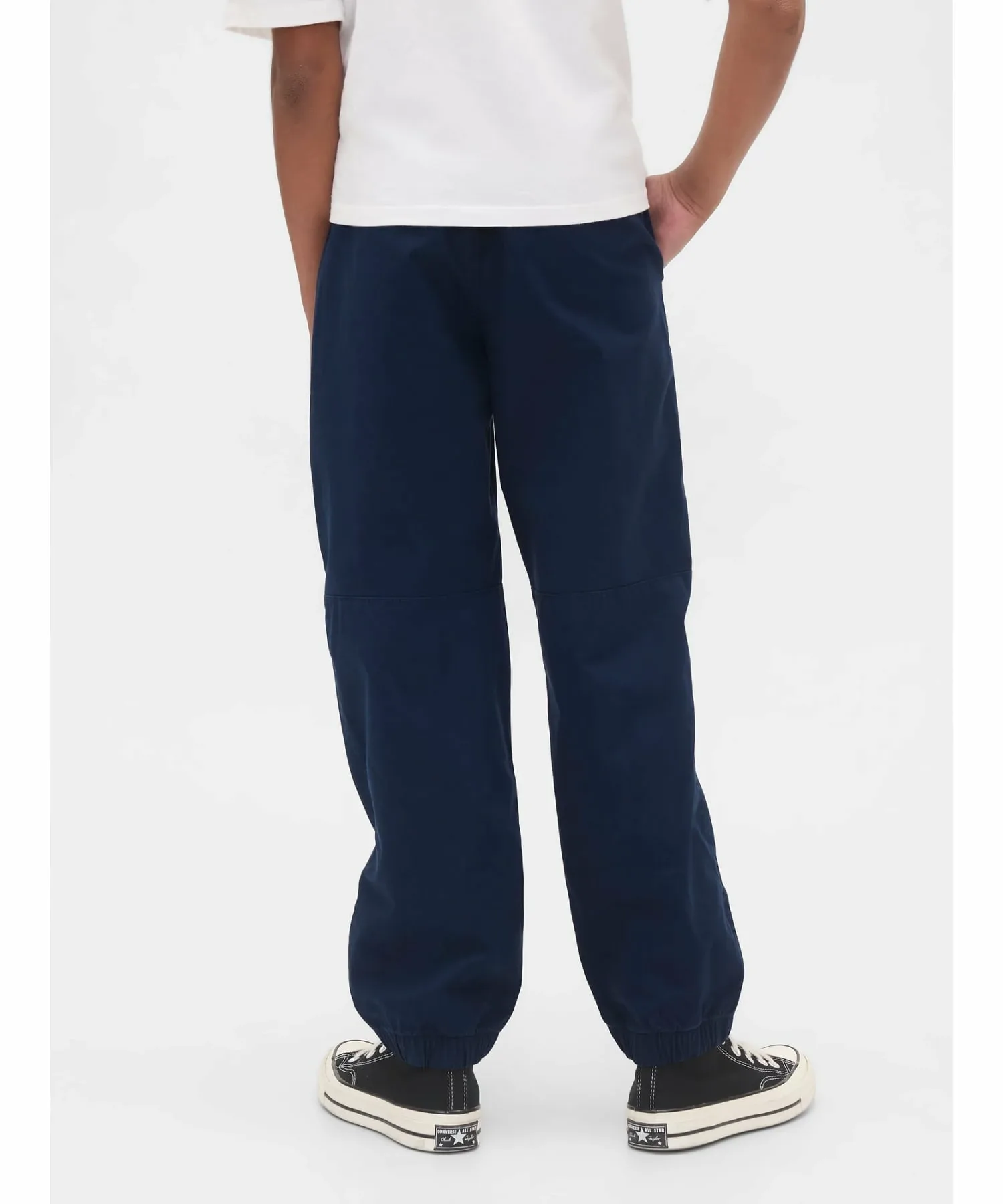 (K) Свободные повседневные спортивные штаны (детские) GAP, TAPESTRY_NAVY — фото 3