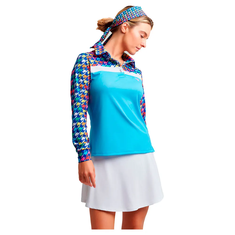 

Поло с длинным рукавом Oxy Golf Pata De Gallo 3 Woman, синий