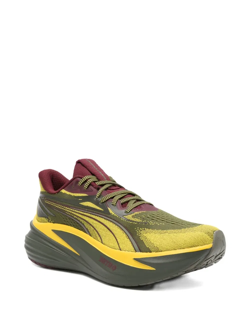 Кроссовки MagMax Nitro 2 на шнуровке PUMA, зеленый — фото 2
