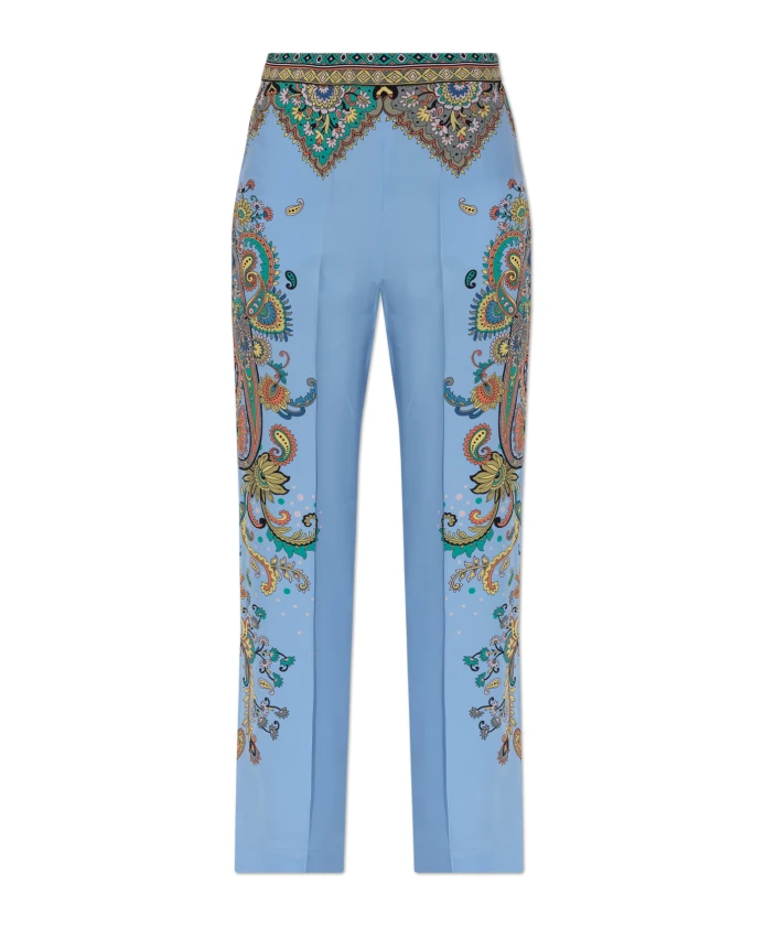 

Шелковые брюки Etro, синий