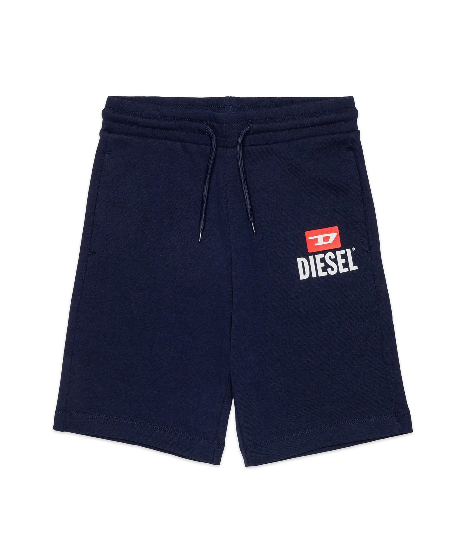 Унисекс шорты с логотипом DIESEL KIDS тёмно-синие