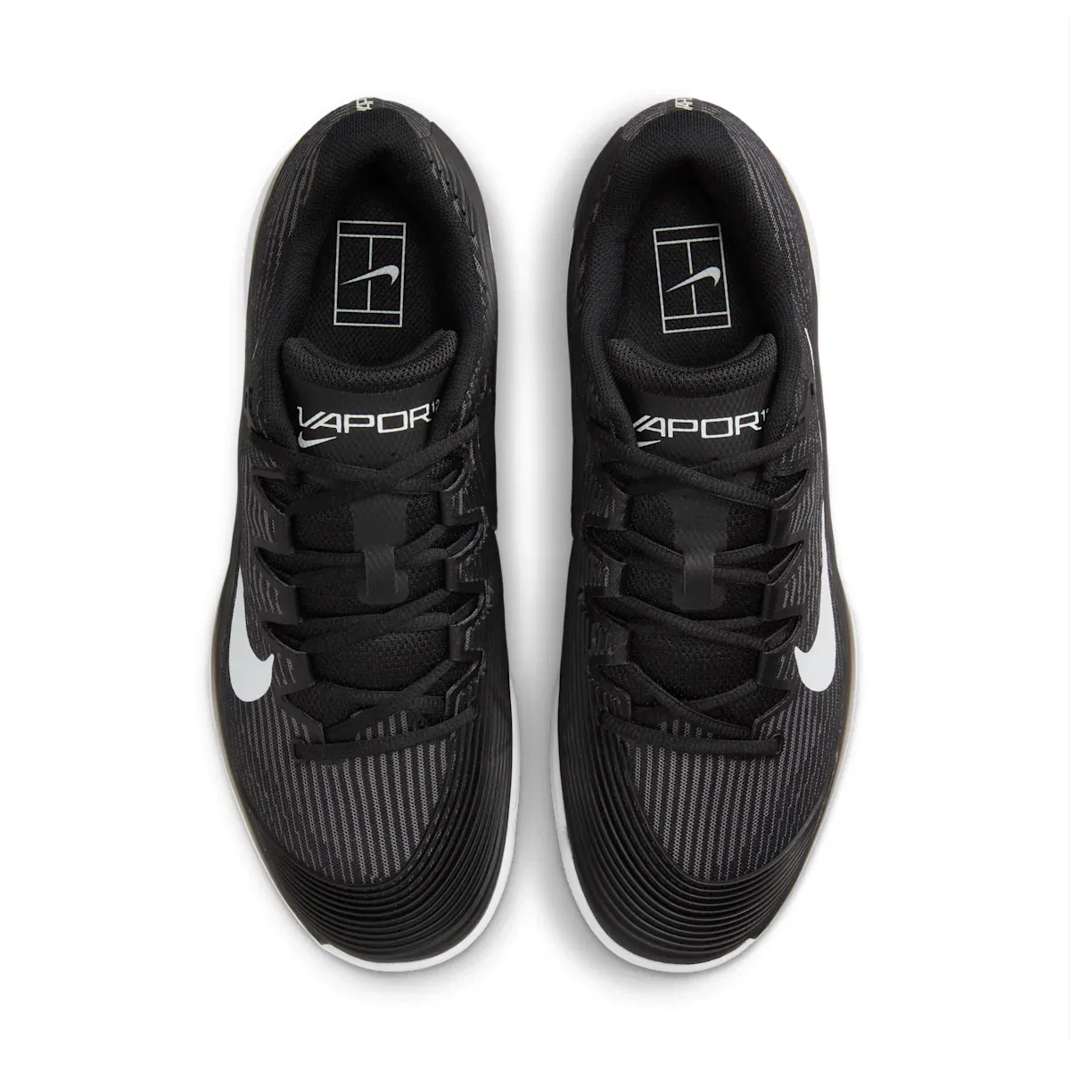 Мужские теннисные кроссовки Vapor 12 для жесткого покрытия корта Nike, черный — фото 4