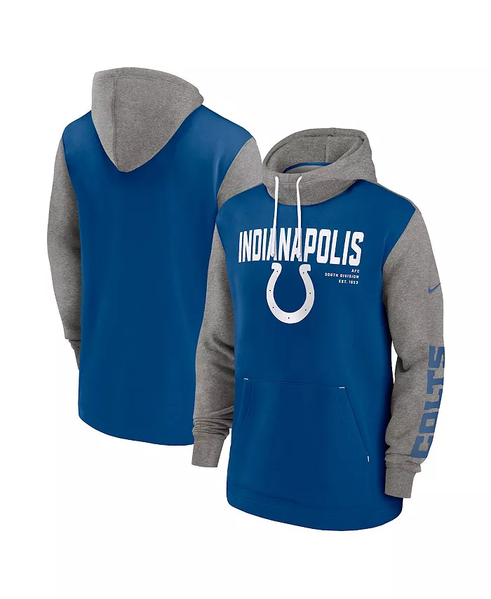 

Мужская модная худи с цветными блоками Royal Indianapolis Colts Nike
