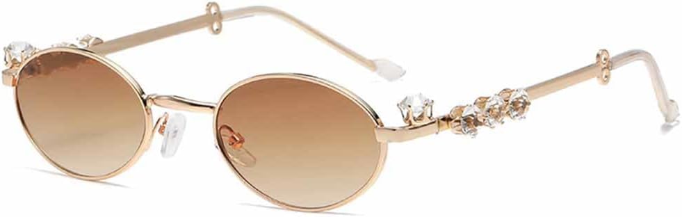 

Солнцезащитные очки без оправы со стразами для женщин и мужчин, повседневные, с градиентным переходом цвета, для летней пляжной вечеринки, с защитой от УФ-излучения UV400 VFDHN, 4