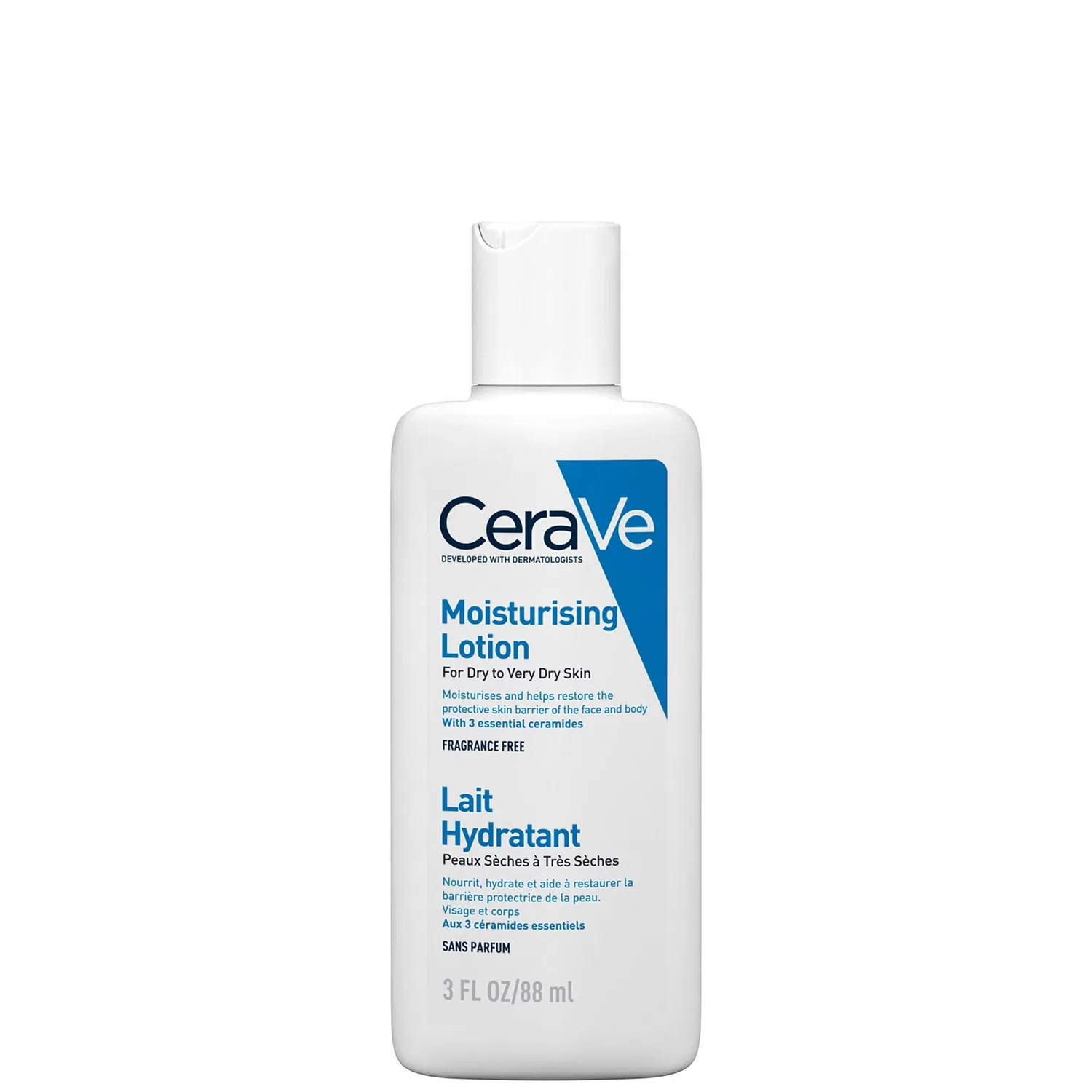 Крем для лица CeraVe — Увлажняющий для сухой кожи в дорожном формате, 88 мл