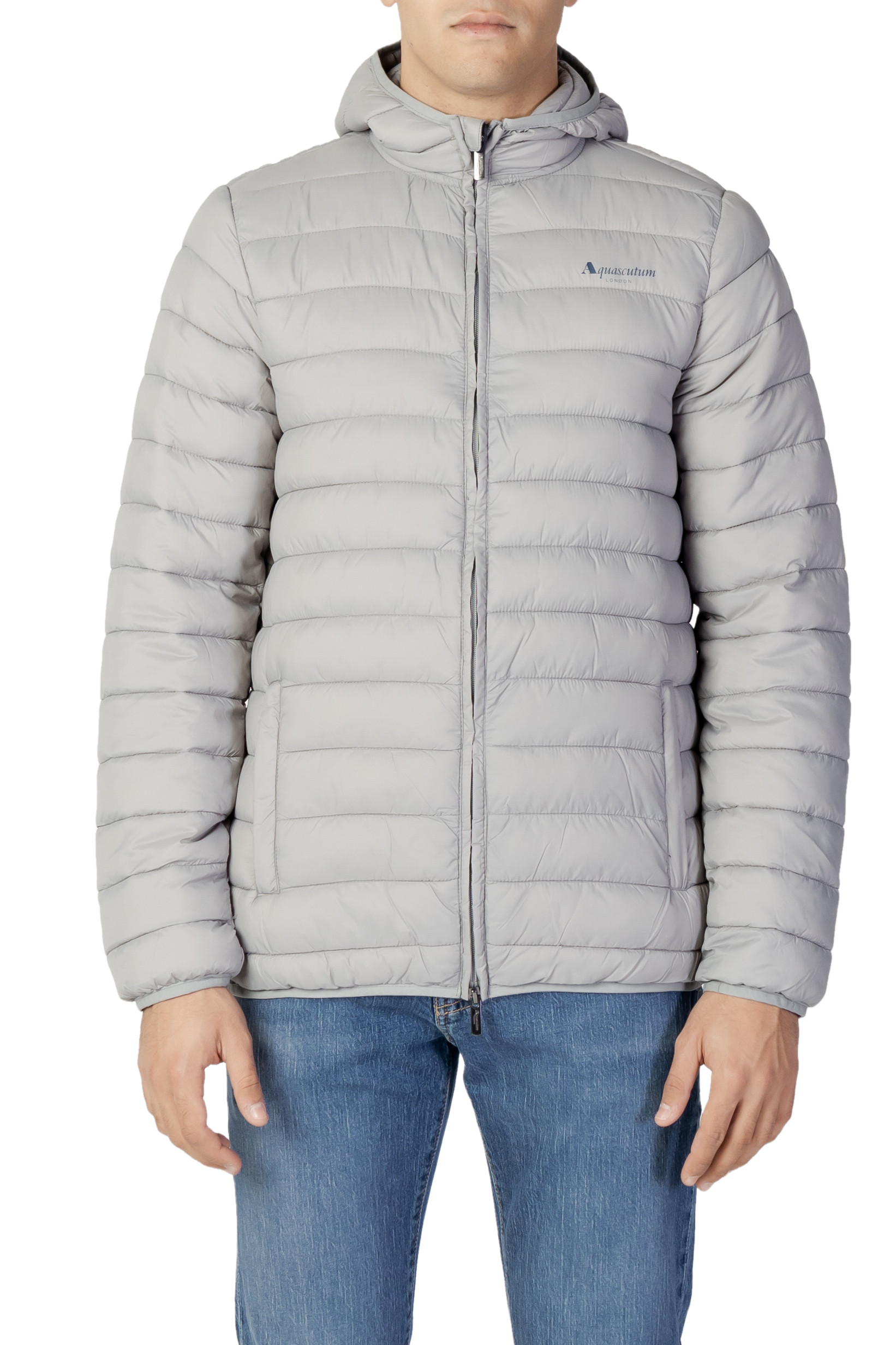 

Куртка Aquascutum с капюшоном, серый