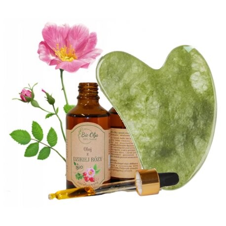 

Масло шиповника, 50 мл + камень Гуа Ша Bio Olja