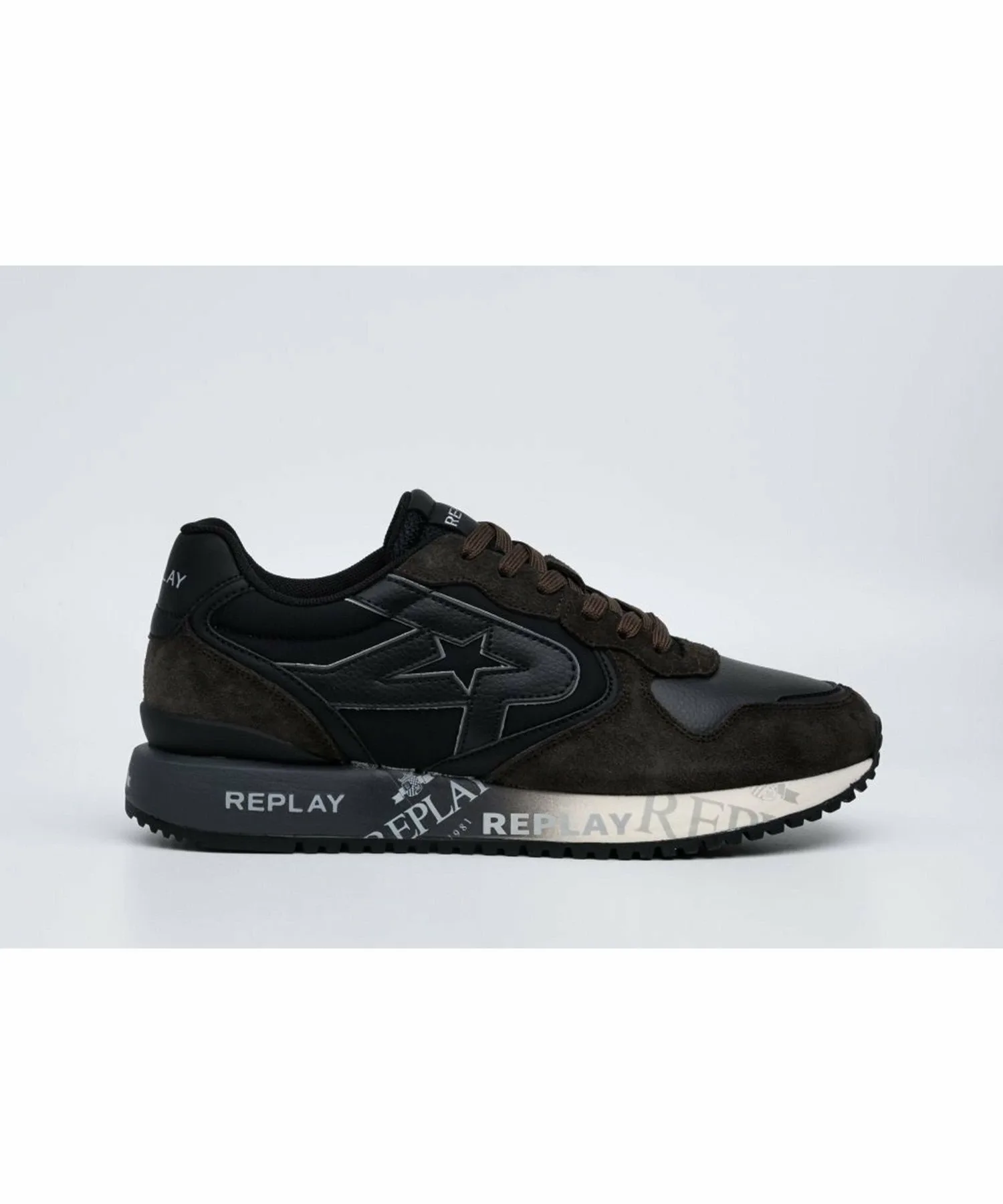 Низкие кроссовки R Star Replay, Dark brown