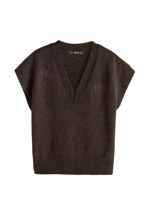 

Футболка прямого кроя со спущенными плечами и принтом Next, Chocolate Brown, Коричневый, Футболка прямого кроя со спущенными плечами и принтом Next, Chocolate Brown