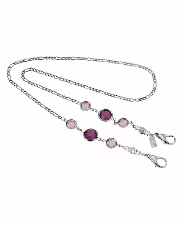 

Женское ожерелье с держателем для маски из кристаллов Swarovski 2028, purple