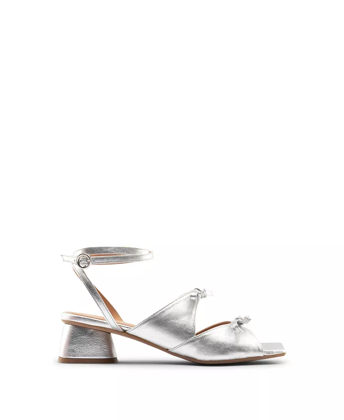 Сандалии Mira на низком каблуке Maguire Shoes, серебряный — фото 2