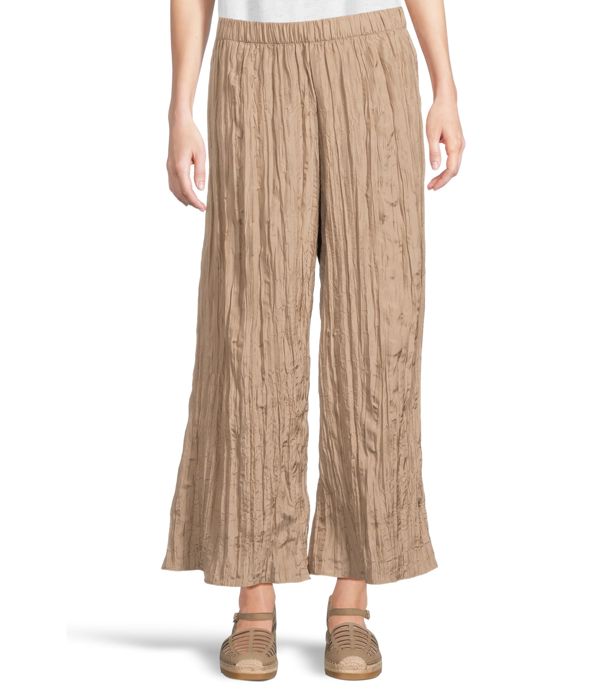 

Брюки Eileen Fisher Wide Ankle Pants, Cocoa