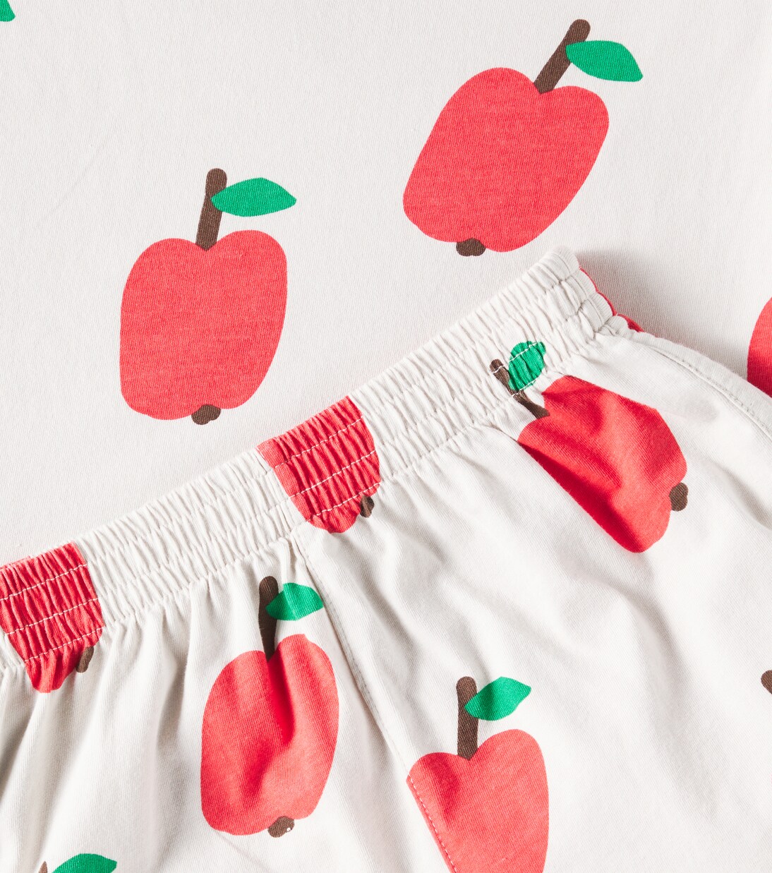 Комплект из майки и шорт с принтом Apple Jellymallow, серый — фото 3
