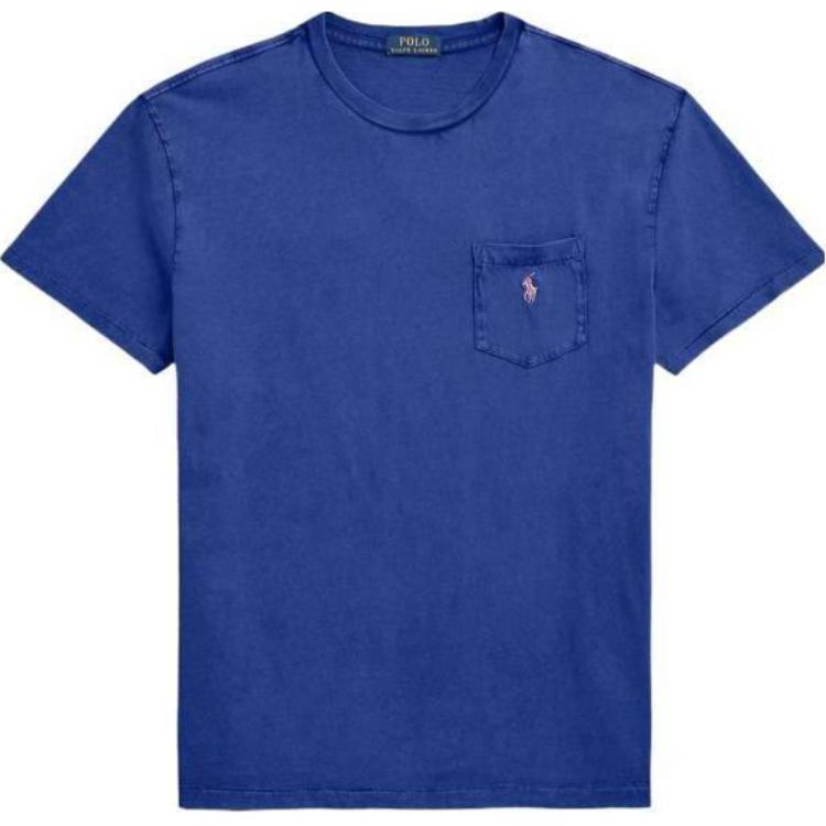 

Футболка Polo Pony из хлопка и льна Polo Ralph Lauren, синий