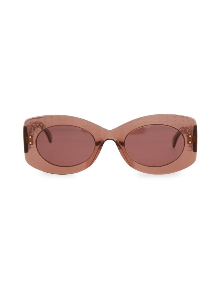 

Прямоугольные овальные солнцезащитные очки 51MM Alaïa, цвет Nude