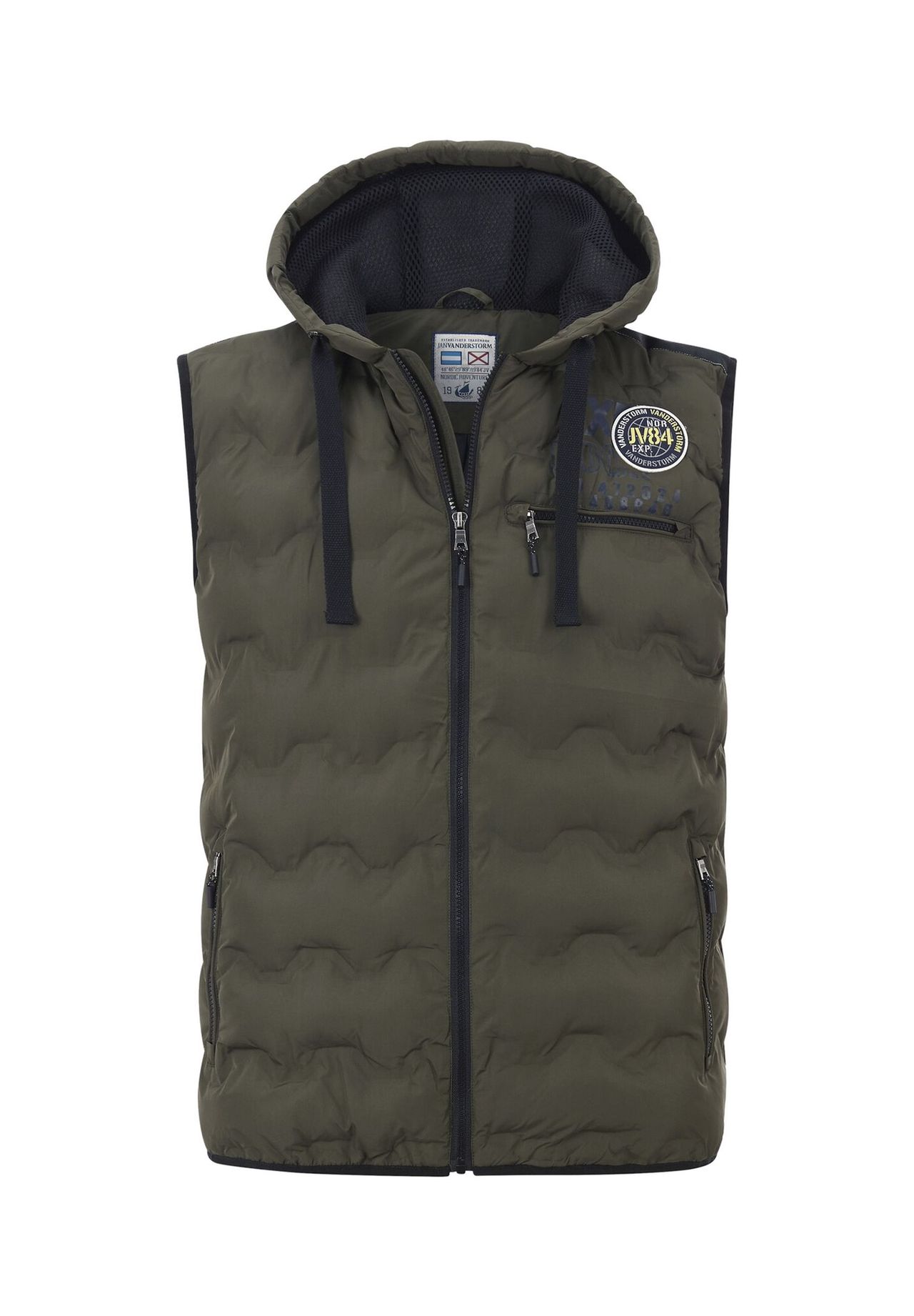 

Стеганый жилет ЭРКУЛФ JAN VANDERSTORM, оливковый
