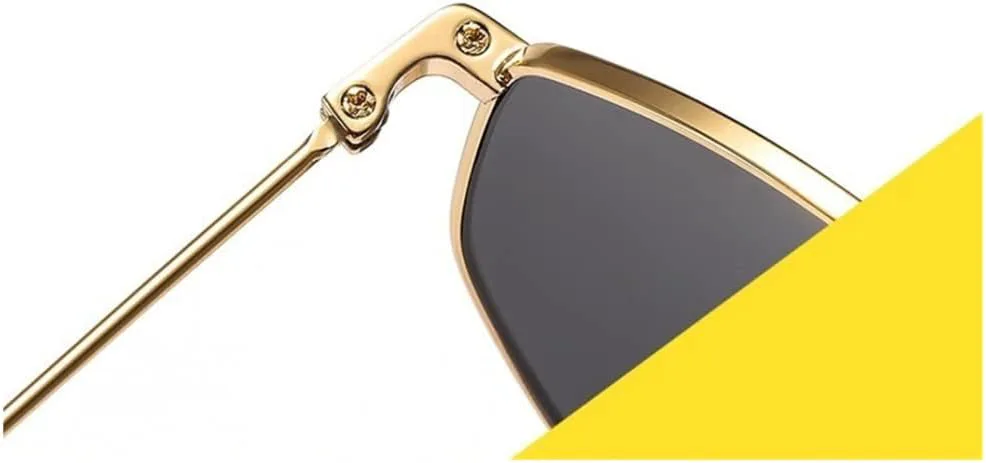 

Солнцезащитные очки Alloy Polygon для мужчин, солнцезащитные очки для женщин в стиле ретро, ​​розовые, прозрачные, большого размера generic, Gold Light Gray