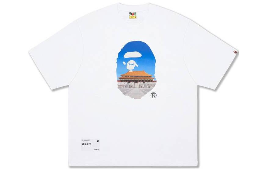 

Футболка Bape Ape World Series для мужчин A Bathing Ape, черный