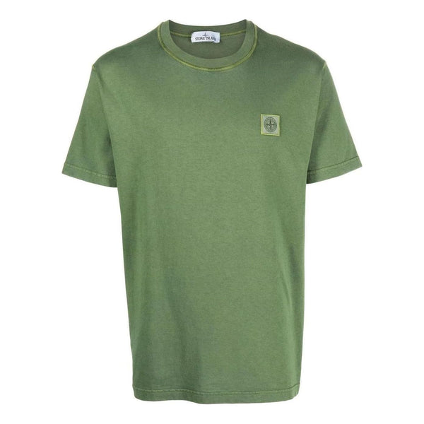 

Футболка plain logo t-shirt 'olive' Stone Island, зеленый