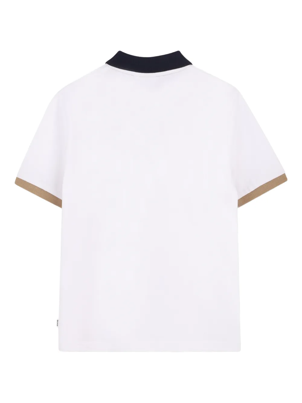 Рубашка поло с короткими рукавами Boss Kidswear, белый — фото 2