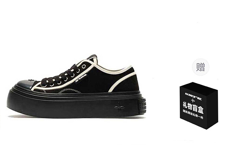 

Кроссовки SMFK Skateboarding Shoes Women's Low-top Wilderness Black, черный