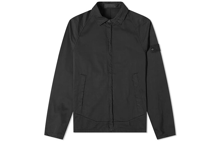 

Рубашка мужская черная Stone Island, черный