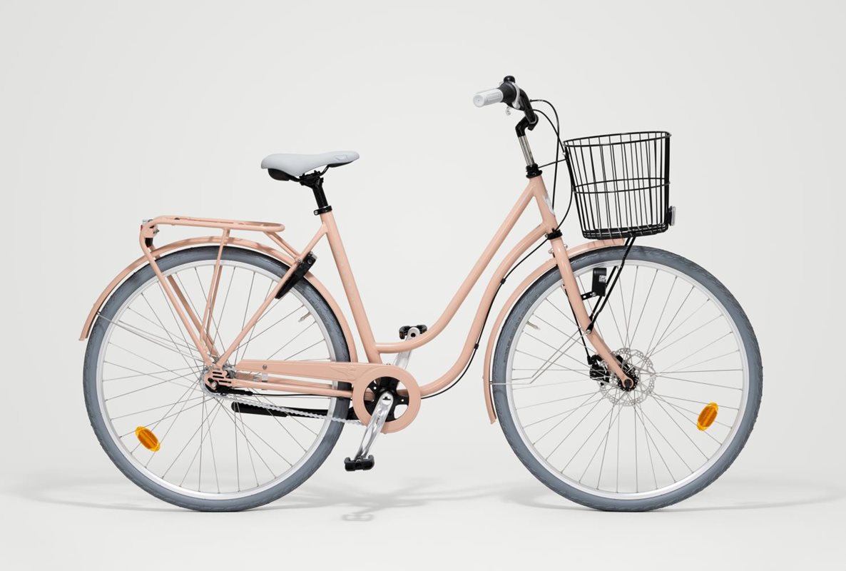 

Женский велосипед Skeppshult Smile 3-скоростной с корзиной Powder