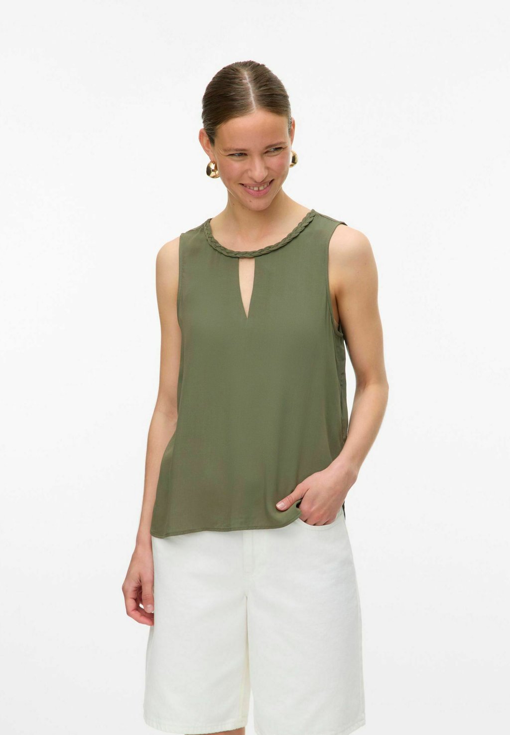 

Топ VMBIA - Blouse Vero Moda, хаки