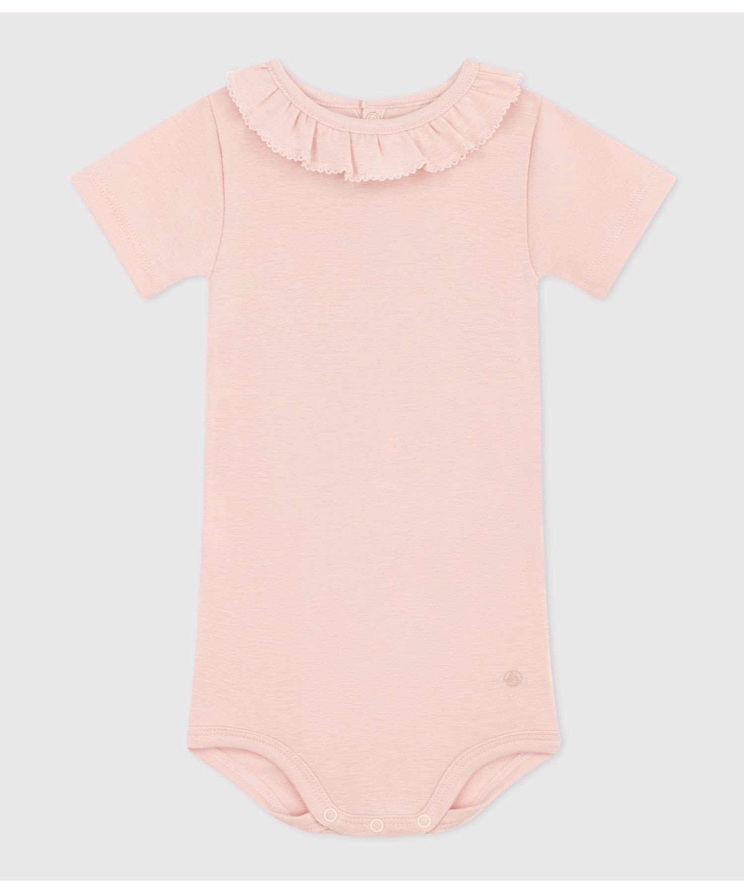 Комбинезон Короткий рукав с воротником Petit Bateau, Light pink