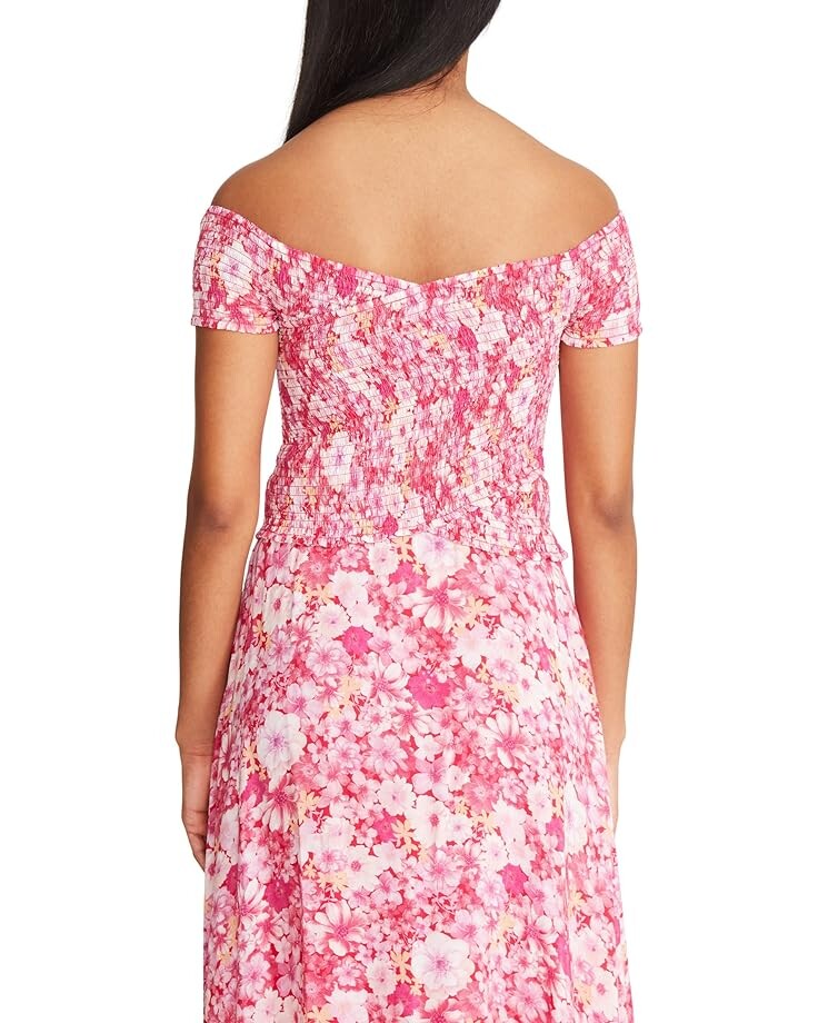 

Топ Steve Madden Floral Compass Top, цвет Bright Rose