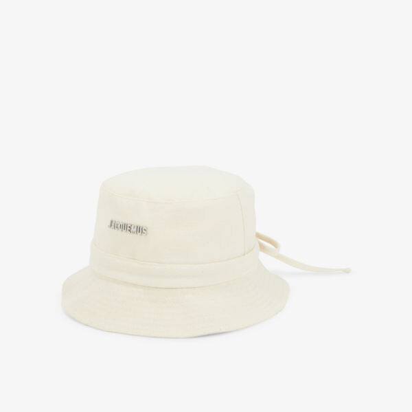

Хлопковая панама Le Bob Gadjo с металлизированной бляшкой Jacquemus, белый